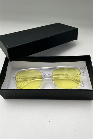 SARI RENK UNISEX GÖZLÜK