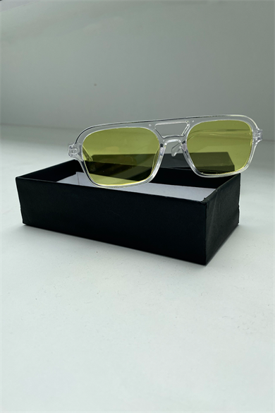 SARI RENK UNISEX GÖZLÜK