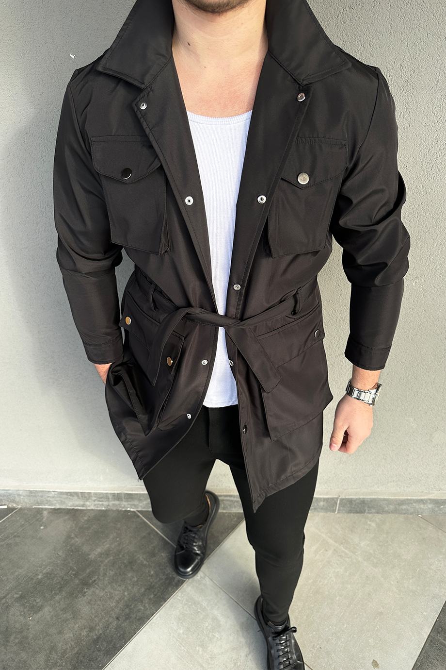 SİYAH KUŞAKLI TRENÇKOT