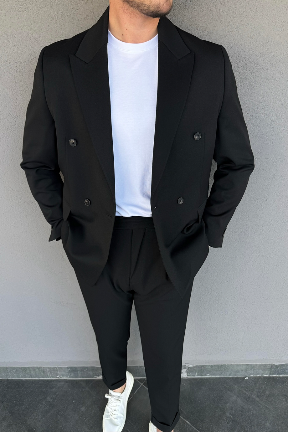 SİYAH PREMİUM KRUVAZE CEKET