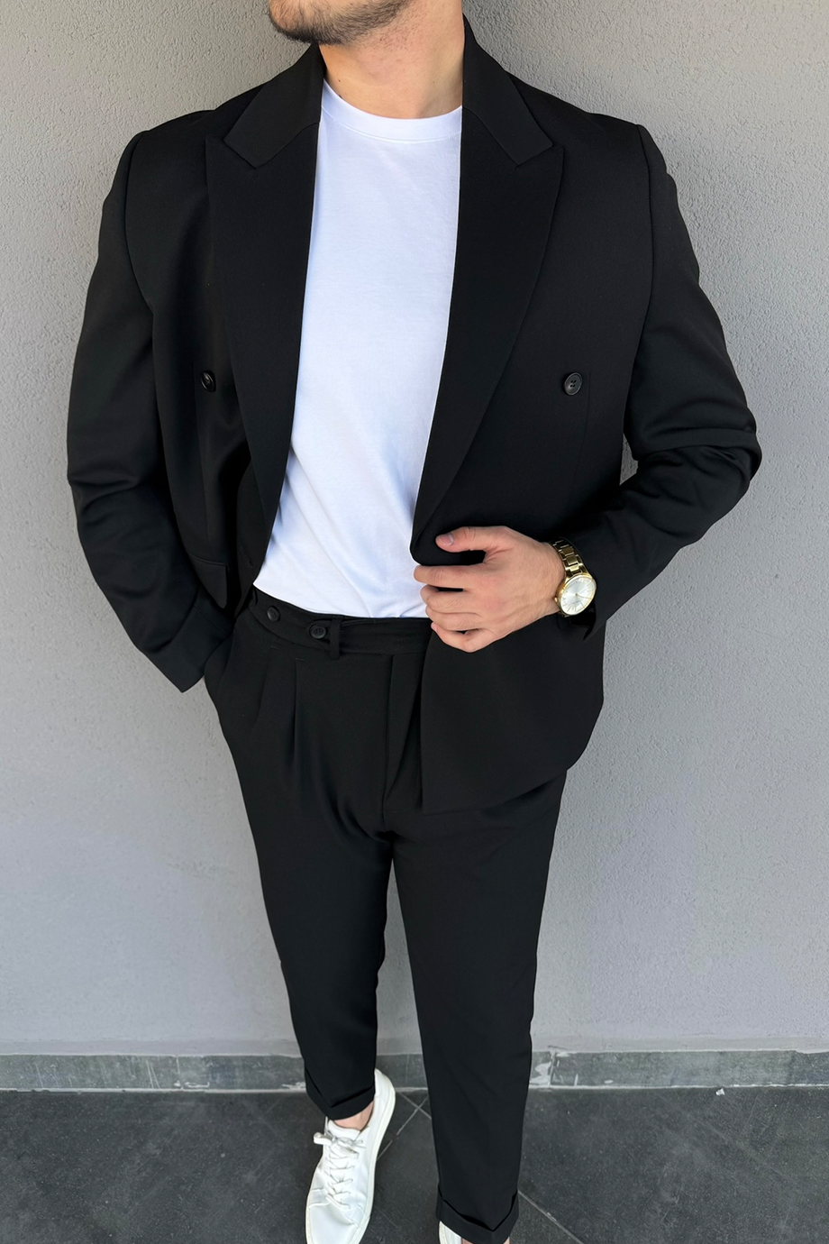 SİYAH PREMİUM KRUVAZE CEKET