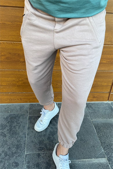 KREM RENGİ PAÇA LASTİKLİ RAHAT KALIP EŞOFMAN 