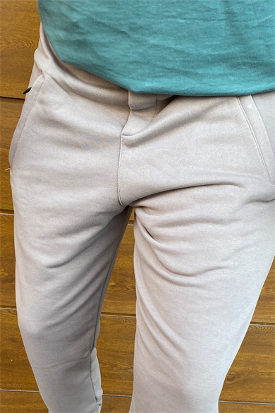 KREM RENGİ PAÇA LASTİKLİ RAHAT KALIP EŞOFMAN 