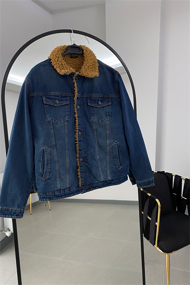 YAKA VE İÇİ KÜRKLÜ KOT CEKET