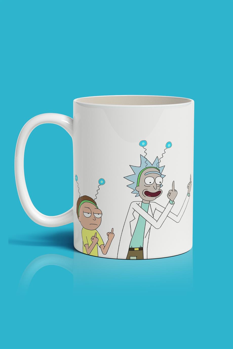 Rick And Morty Baskılı Kupa Bardak - designedfy