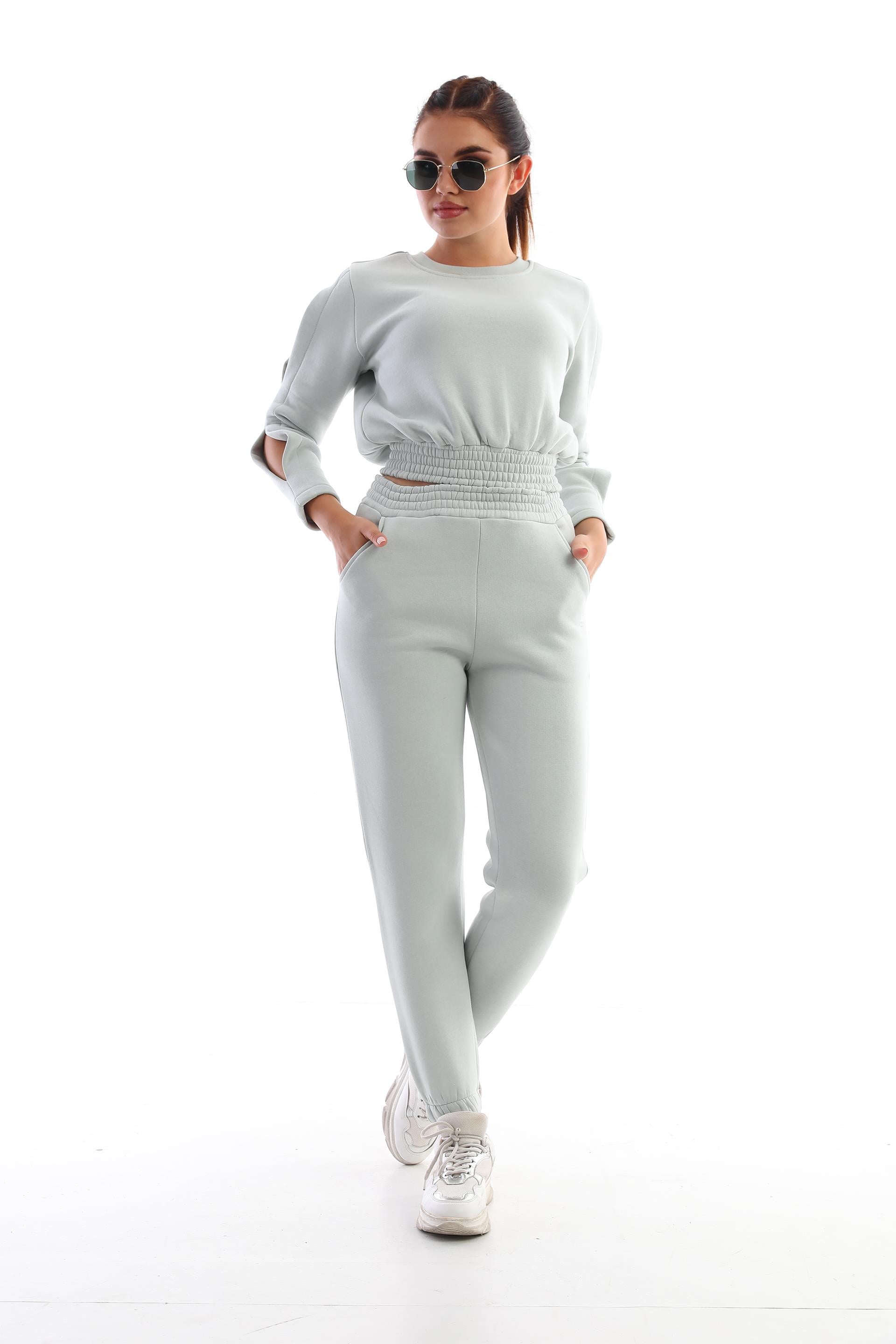 Edelle Crop Mint Kadın Eşofman Takımı