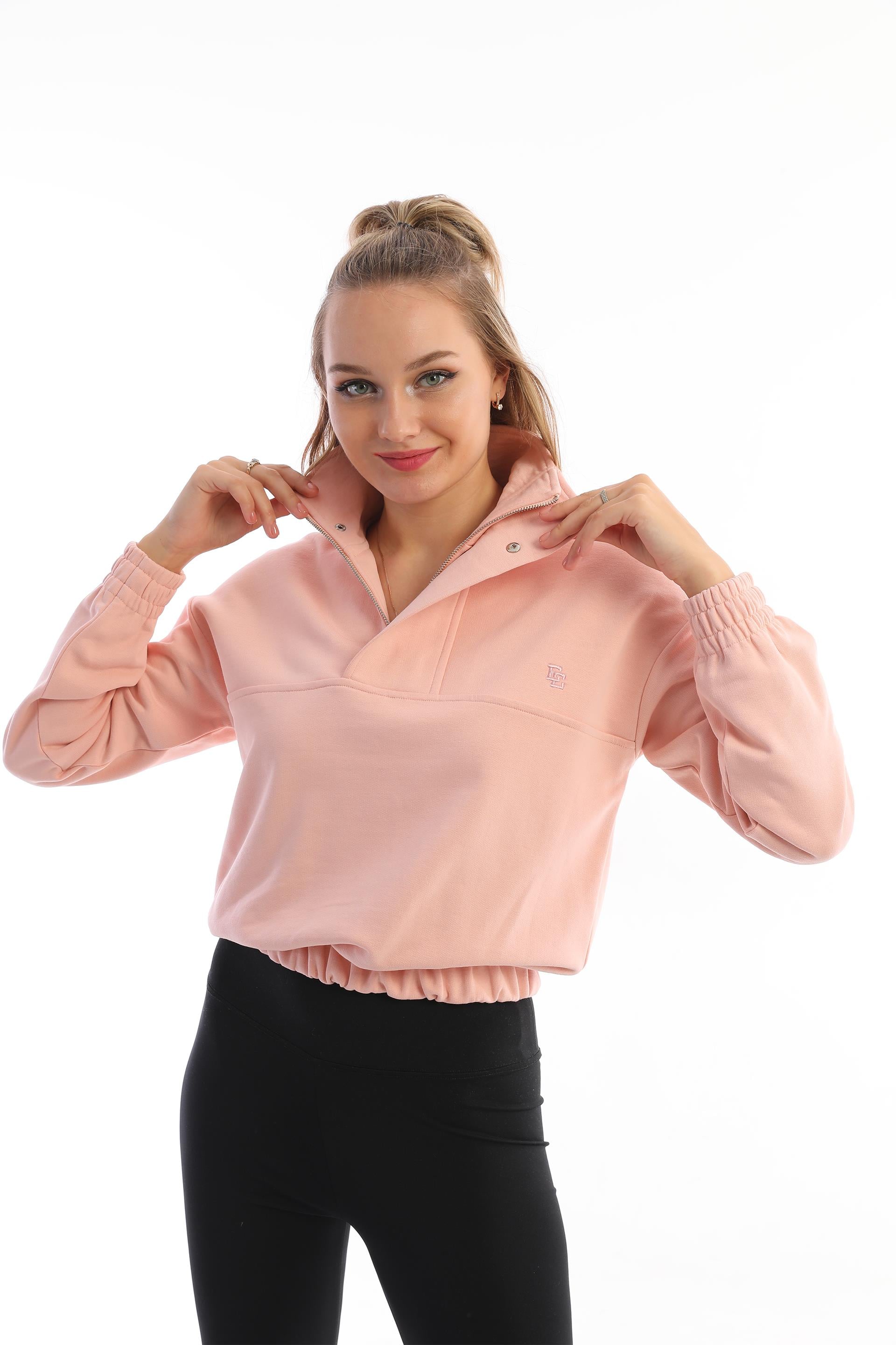 Edelle Somon Çıt Çıtlı Kadın Sweatshirt Regular Fit