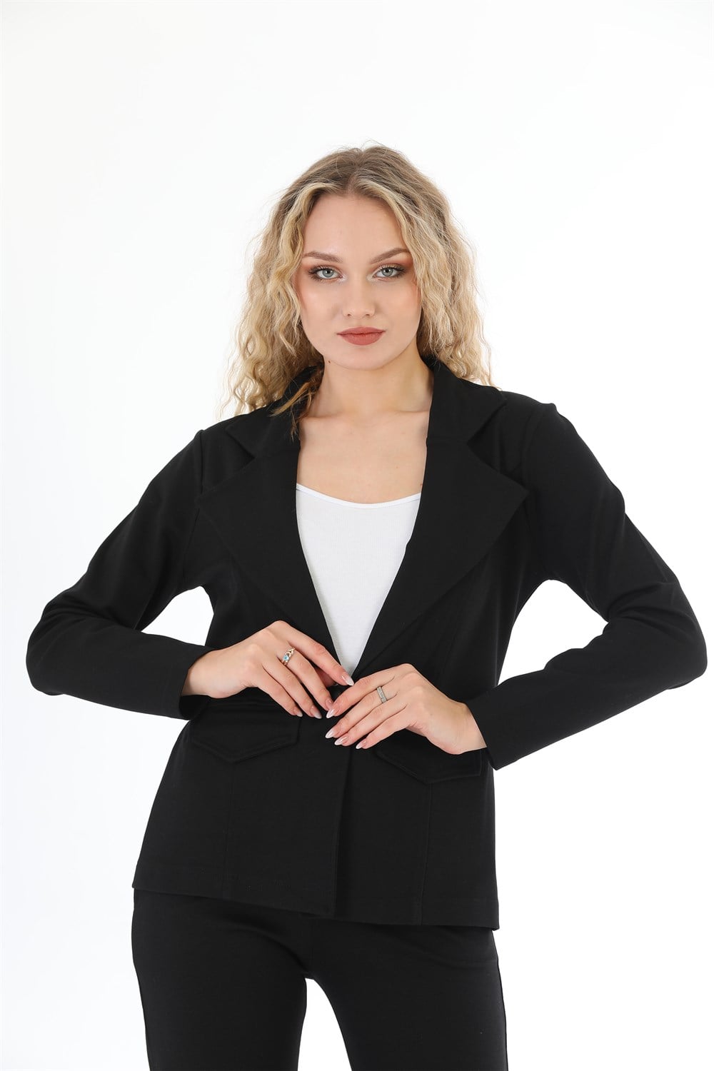 Blazer Tek Düğmeli Ceket