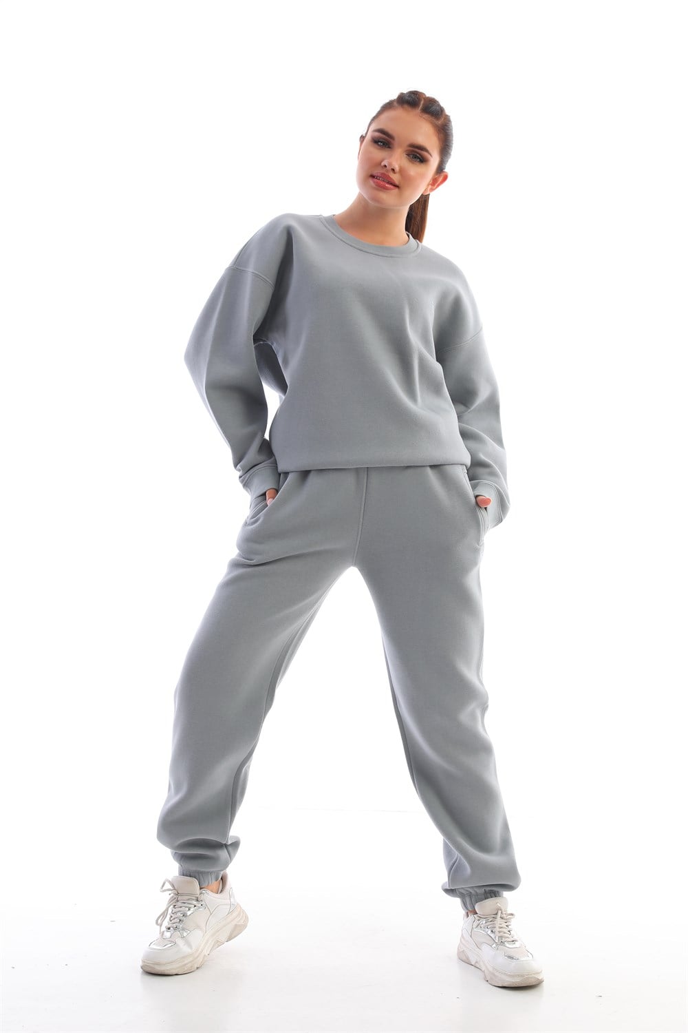 Oversize Sweatshirt Eşofman Takım
