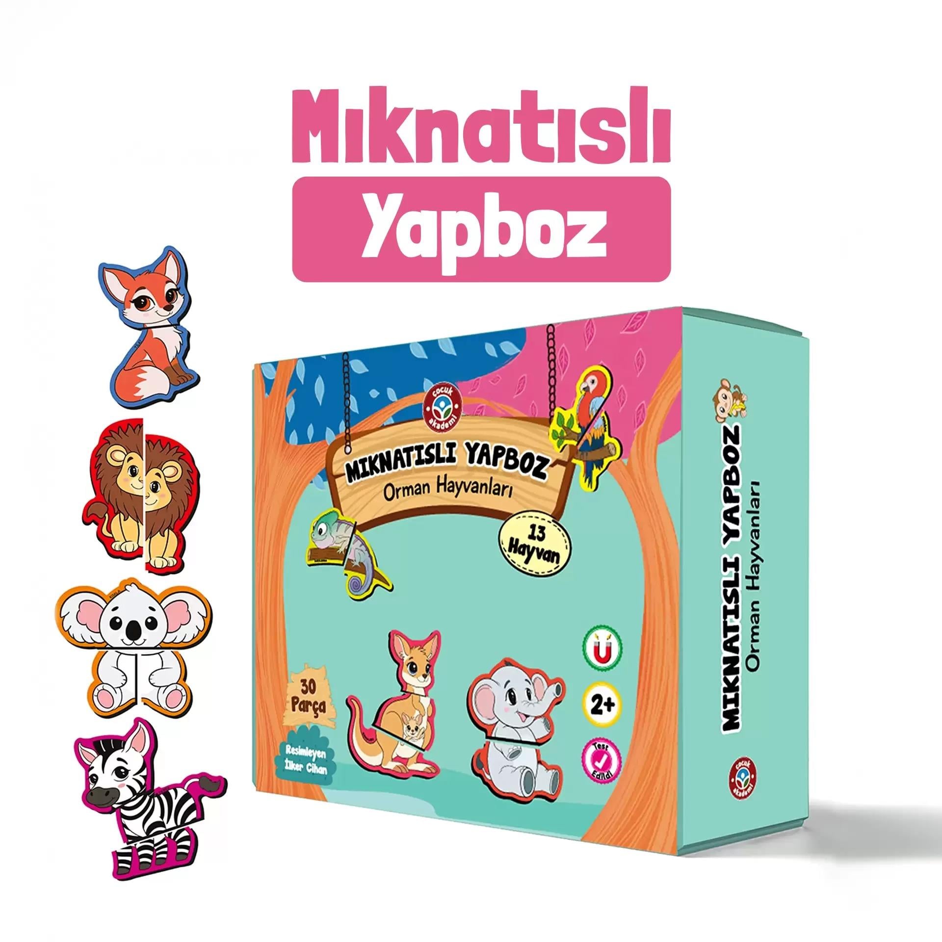 Çocuk Akademi Mıknatıslı Yapboz- Orman Hayvanları