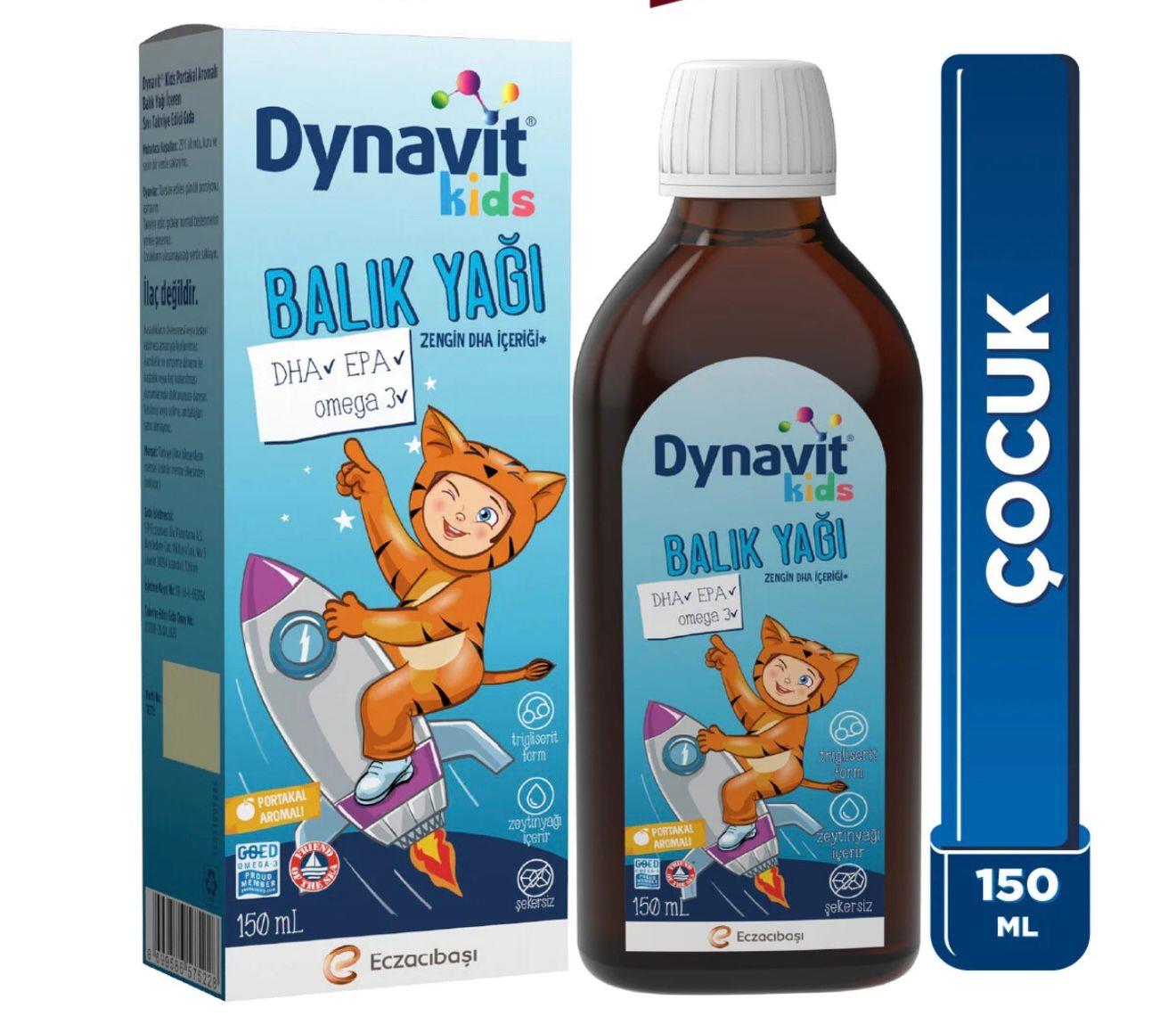 Dynavit Kids Balık Yağı Şurubu 150 mL