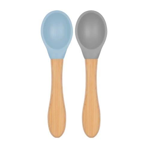 OiOi - Mama Kaşığı 2'li Mineral Blue / Powder Grey