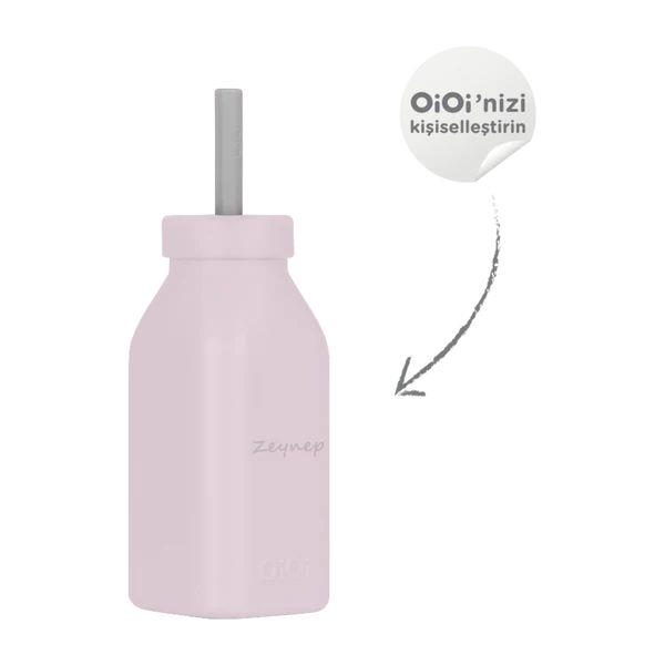 OiOi - Şişe + Pipet  Misty Lilac / Powder Grey