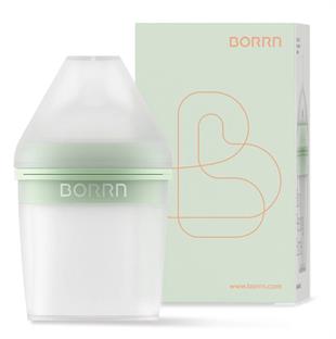 BORRN ANTİKOLİK SİLİKON BİBERON 150ML YEŞİL