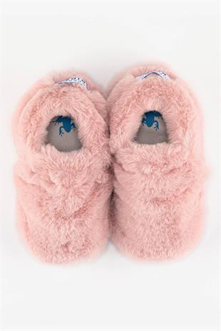 Furry Furry Pink Fur İlk Adım Bebek Ayakkabı