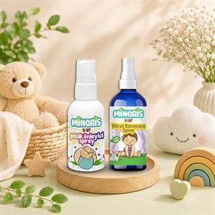 Minoris Baby 2'li Paket Pişik Önleyici ve Vücut Koruyucu Sprey