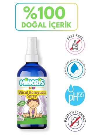 Minoris Baby Vücut Koruyucu Sprey 100 ml