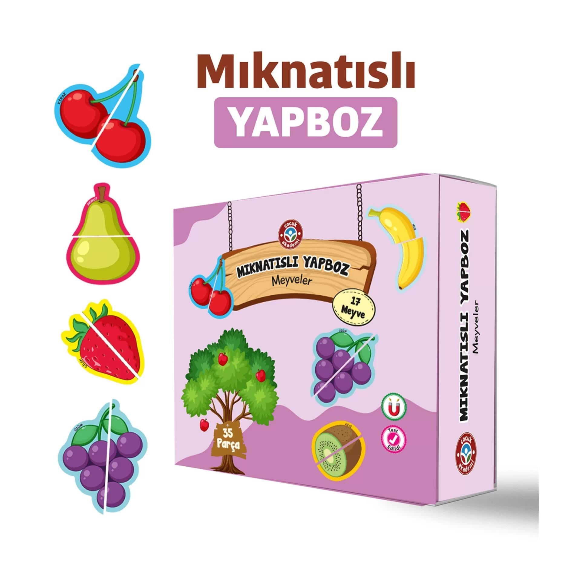 Mıknatıslı Yapboz Meyveler