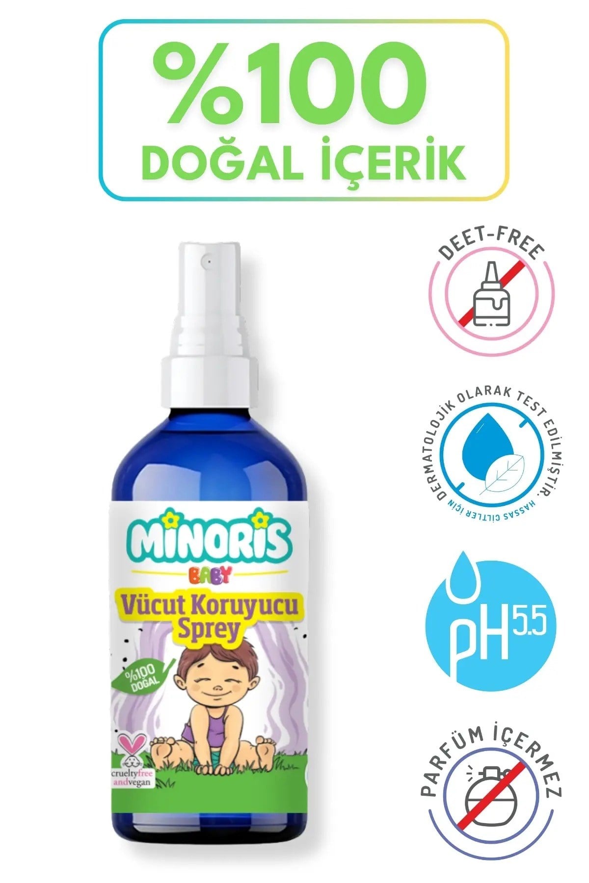 Minoris Baby Vücut Koruyucu Sprey 100 ml
