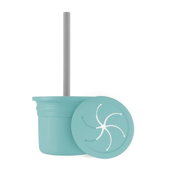 OiOi - Atıştırma Seti Ham + Hüp Aqua Green / Powder Grey
