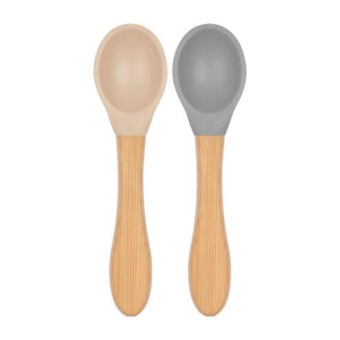 OiOi - Mama Kaşığı 2'li Bubble Beige / Powder Grey