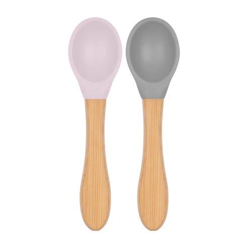OiOi - Mama Kaşığı 2'li Misty Lilac / Powder Grey