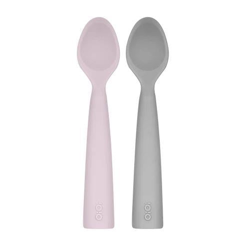 OiOi - Mama Kaşığı 2'li Nam Nam Misty Lilac / Powder Grey