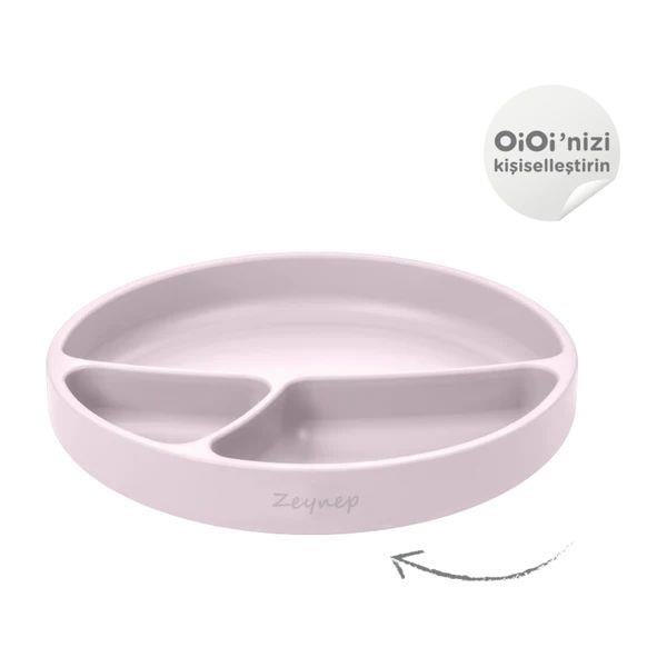 OiOi - Vakumlu Mama Tabağı Porsiyon  Misty Lilac