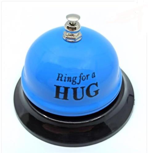 Mavi Ring Hug Love Yazılı Zil