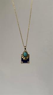  GOLD TURQUOISE KOLYE