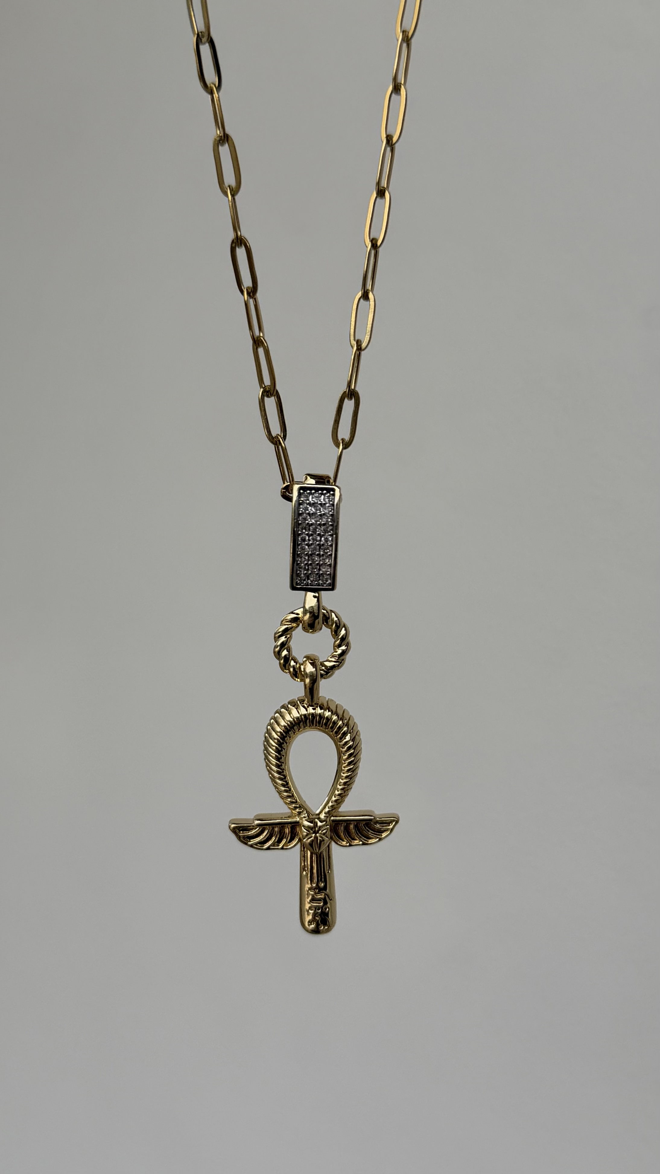 GOLD ANKH KOLYE