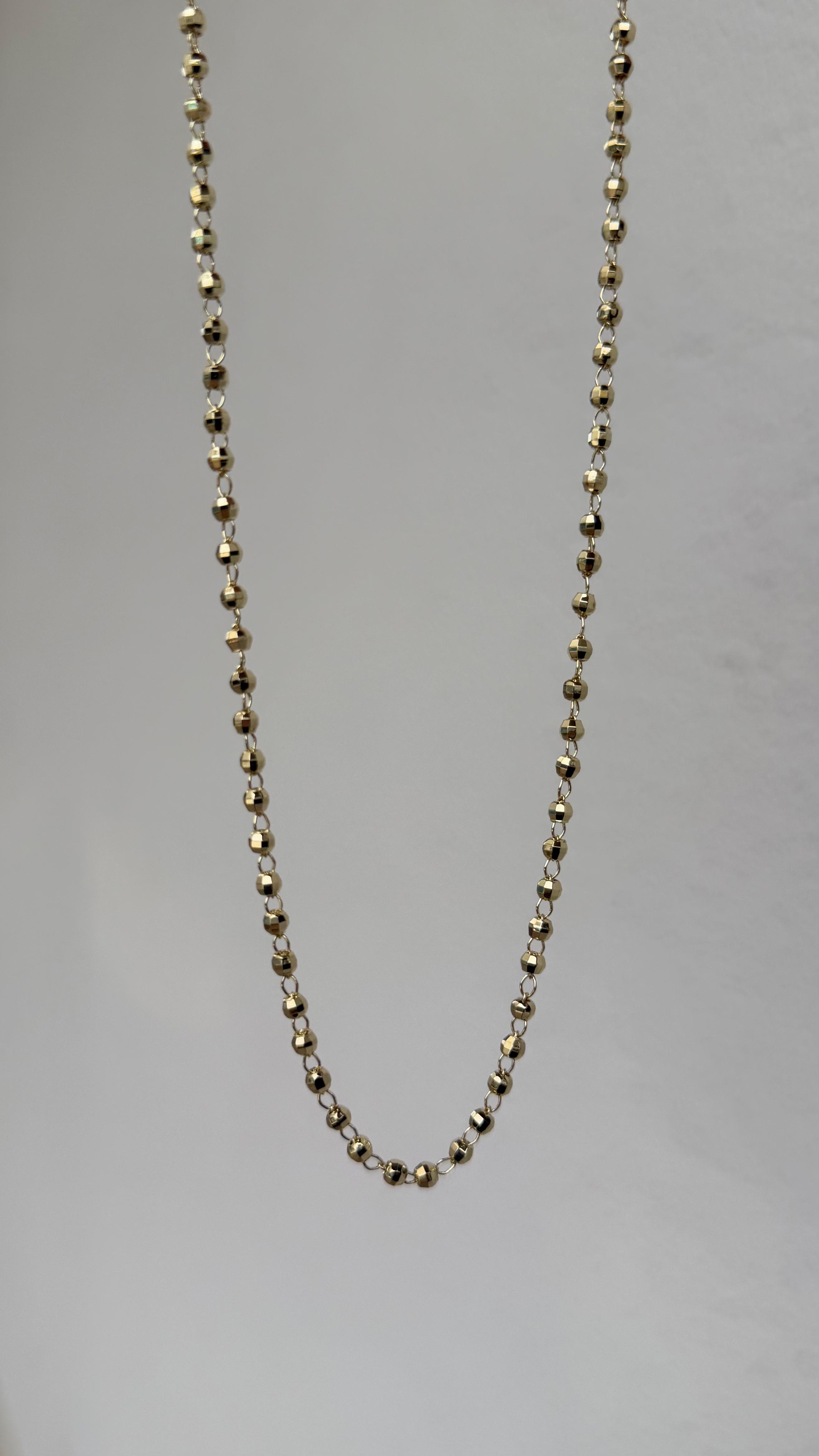 GOLD BALL CHAIN KOLYE