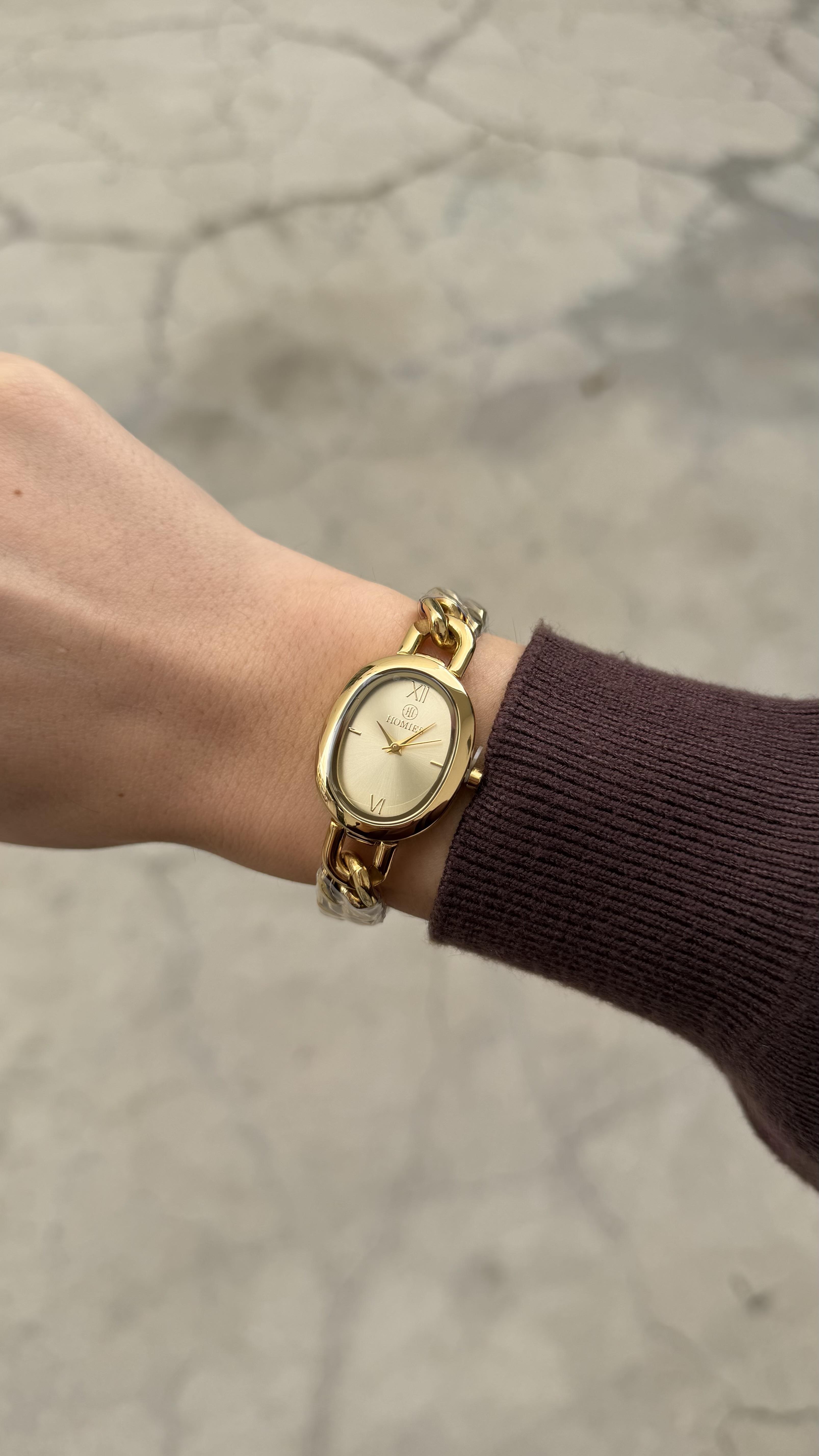 GOLD CHAIN OVAL LUX SAAT