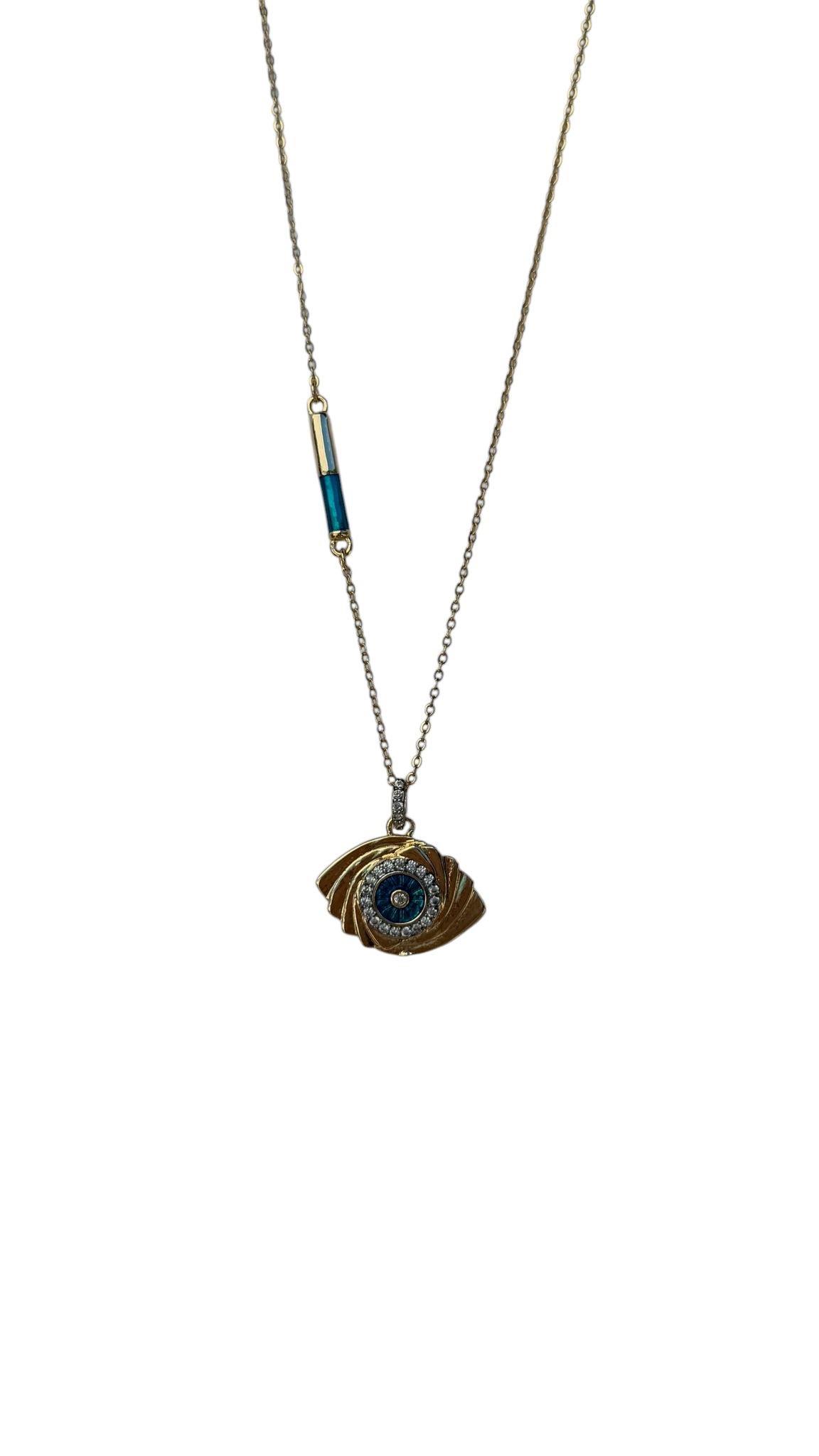 GOLD ELEGANT EYE KOLYE