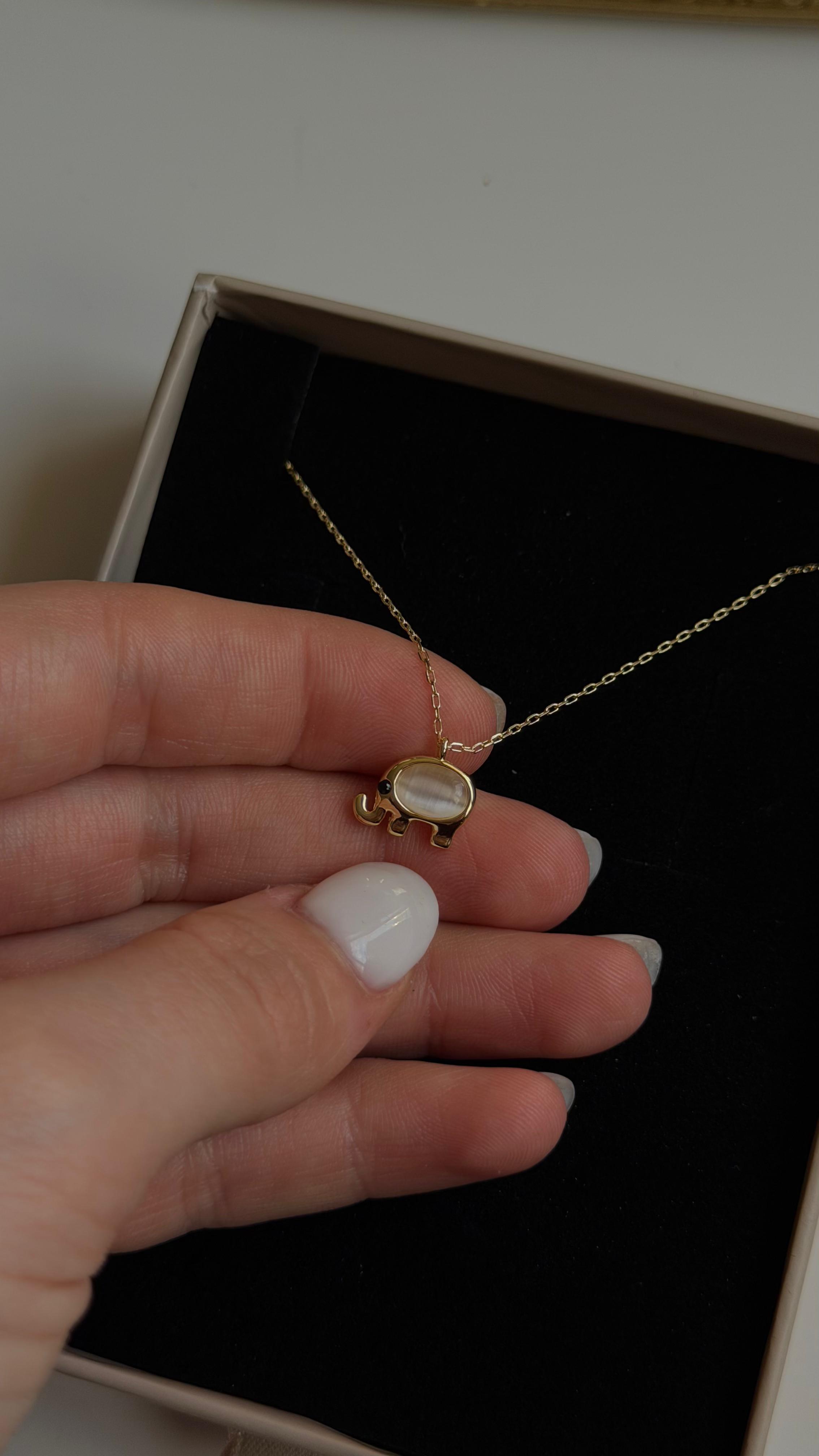 GOLD ELEPHANT KOLYE