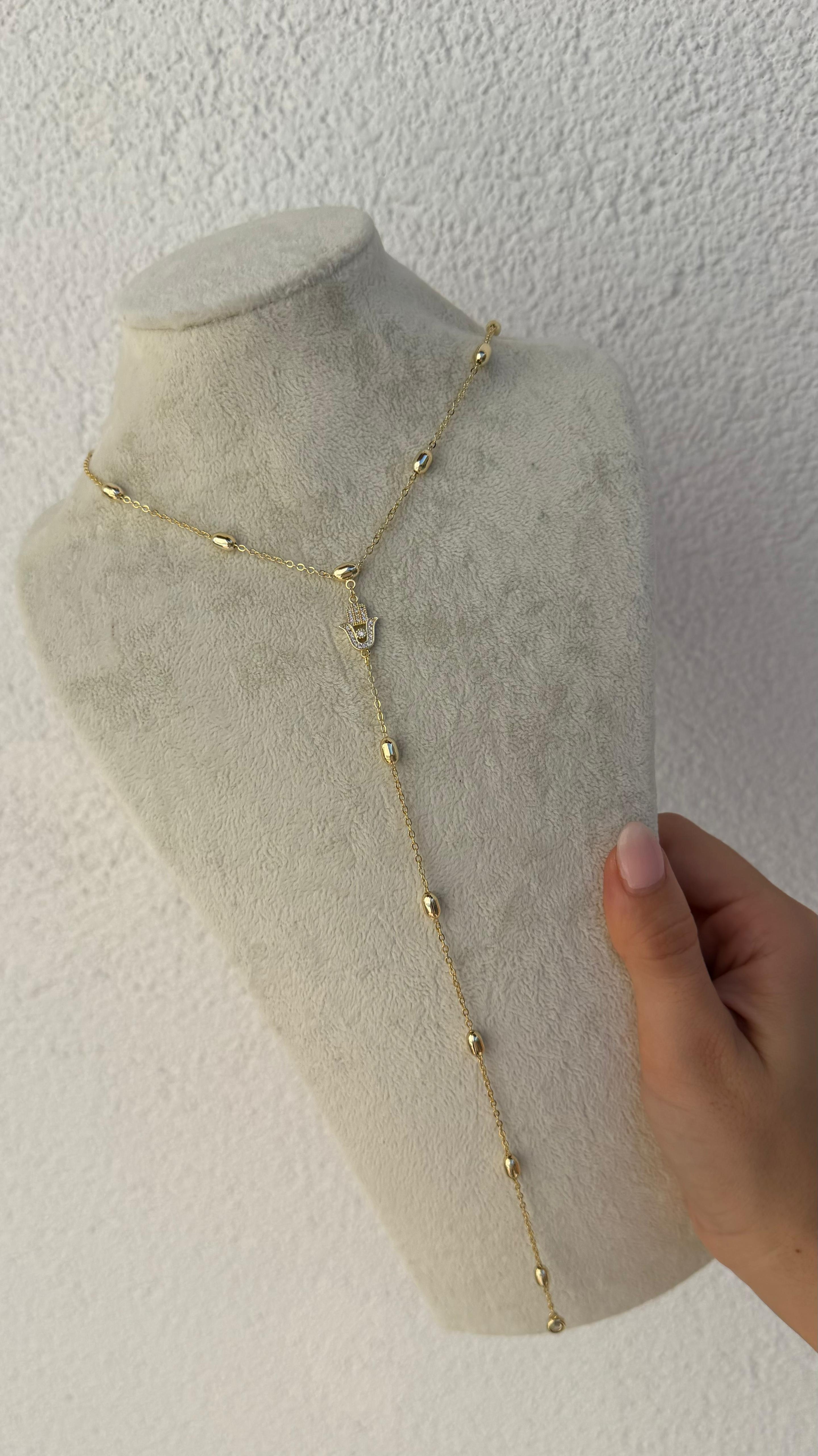 GOLD HAMSA EL Y KOLYE