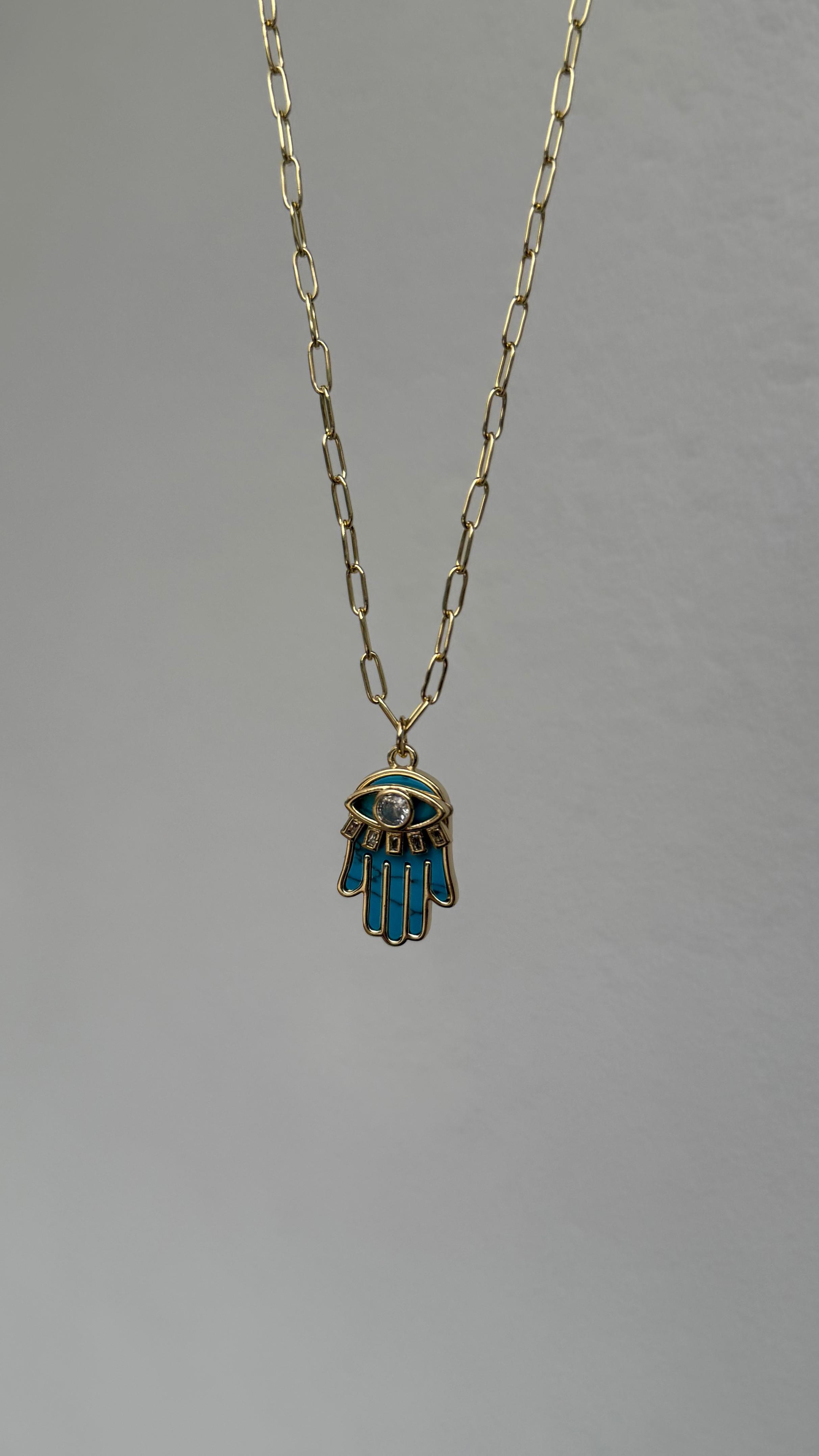 GOLD HAMSA KOLYE