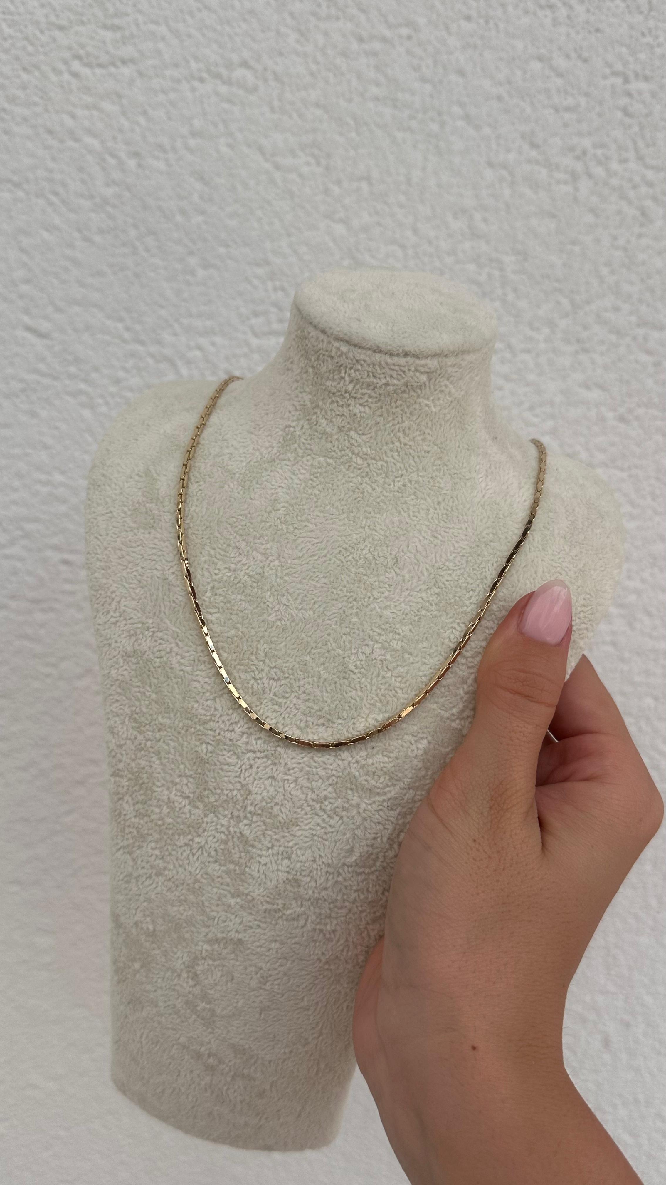 GOLD İNCE ZİNCİR MODEL KOLYE