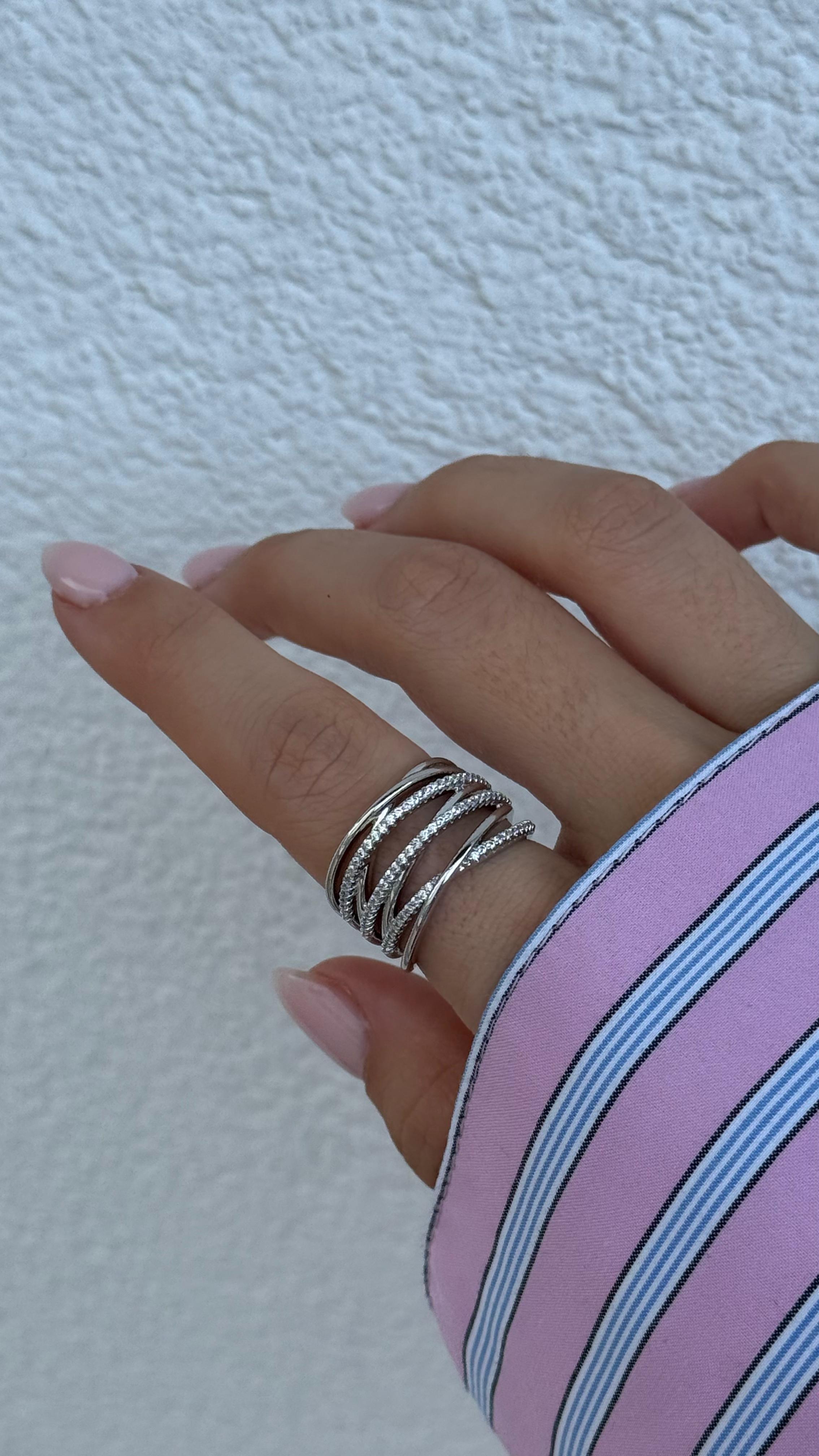 SILVER TWIST YÜZÜK