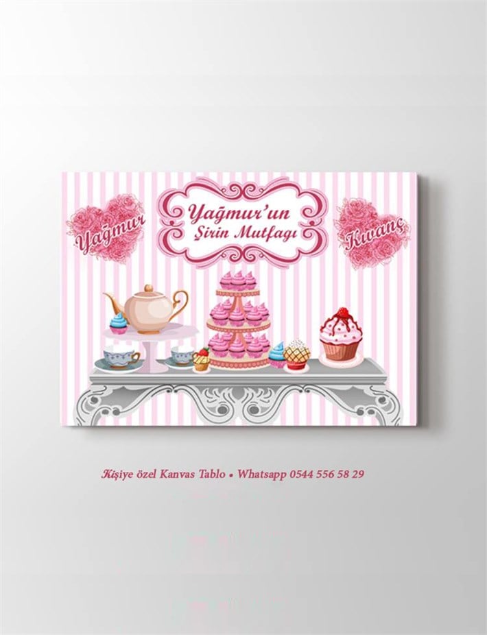 Kişiye Özel Mutfak İçin Kanvas Tablo