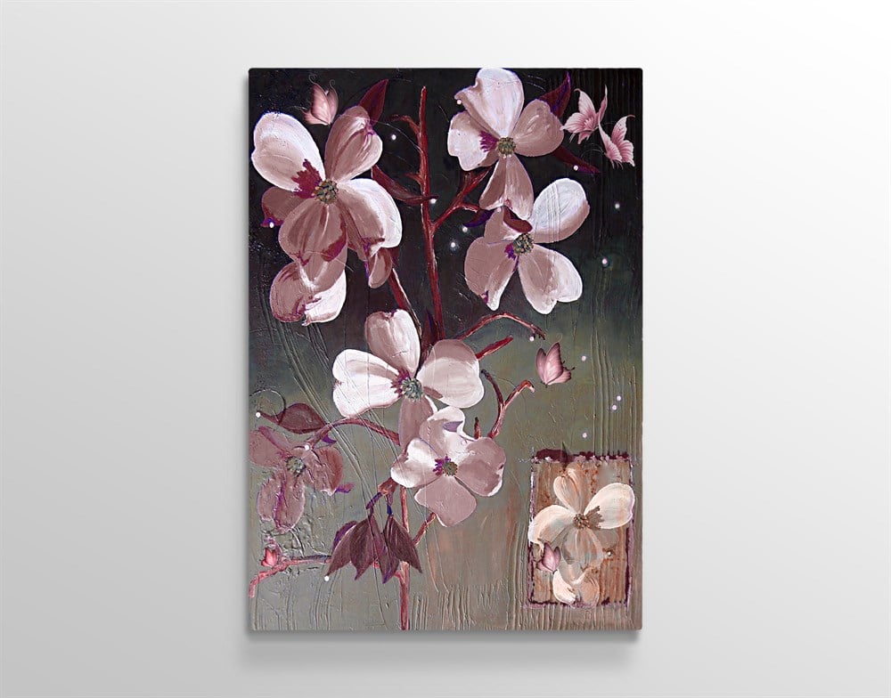 Çiçekli Kanvas tablo