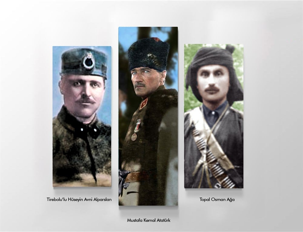 Hüseyin Avni Alparslan, Mustafa Kemal, Topal Osman ağa Kanvas Tablosu