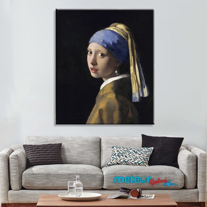 İnci Küpeli Kız Kanvas Tablo