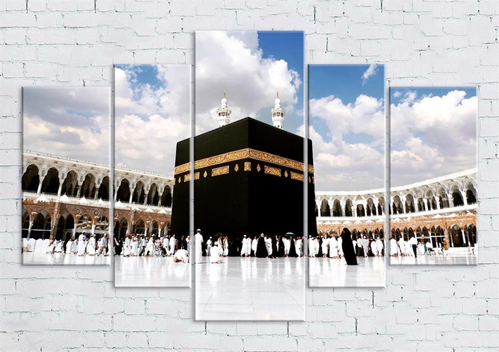 Kabe Resimli 5 Parçalı Kanvas Tablo