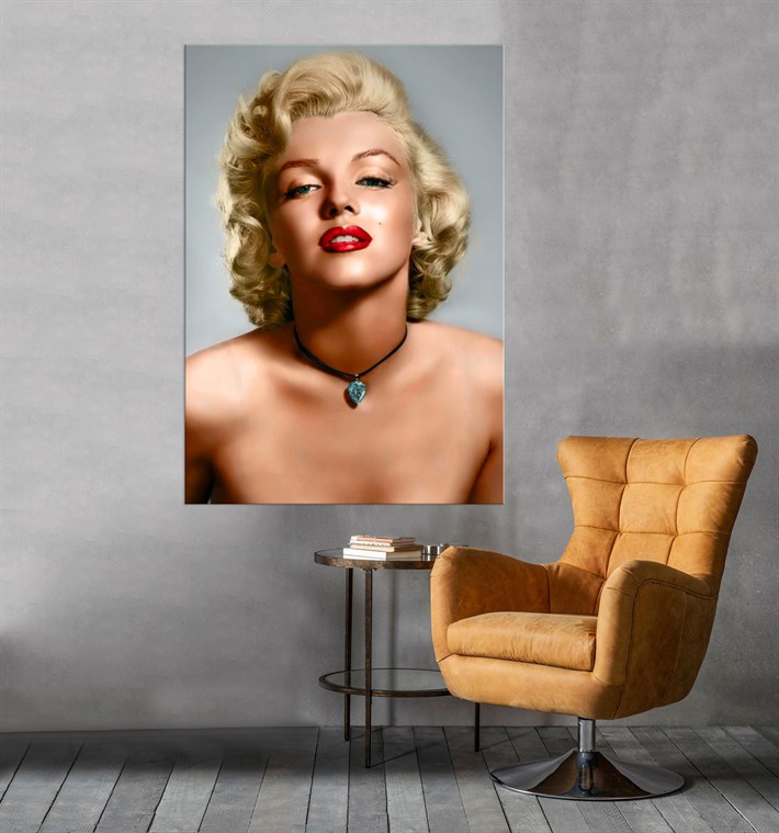 Marilyn Monroe Renkli Kanvas Tablo