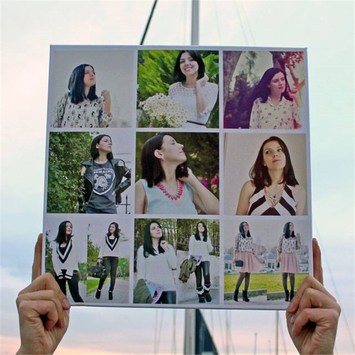 Kişiye özel kare kanvas tablo