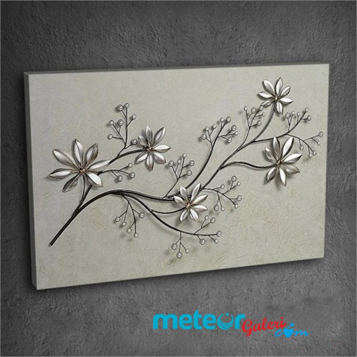 Dekoratif Çiçek Kanvas Tablo