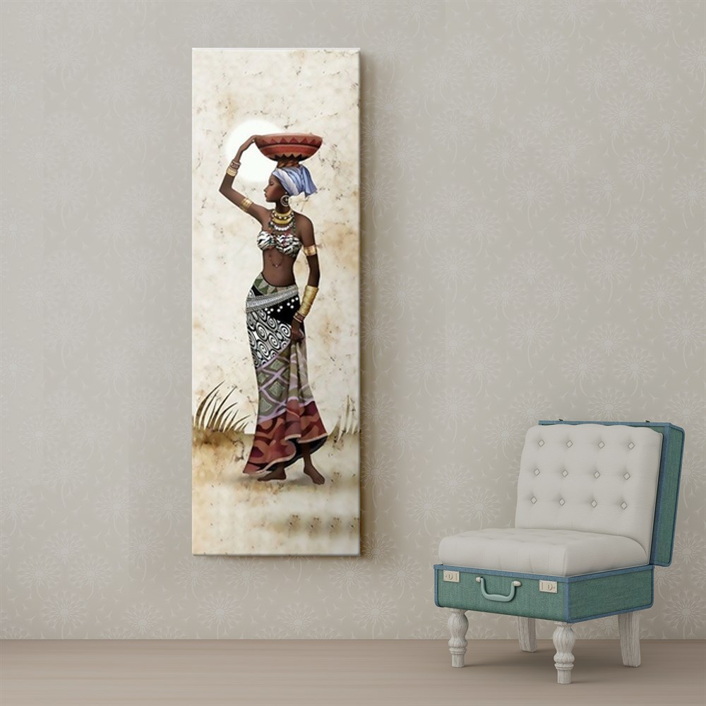 Afrikalı Kadın Sanatsal Tablosu