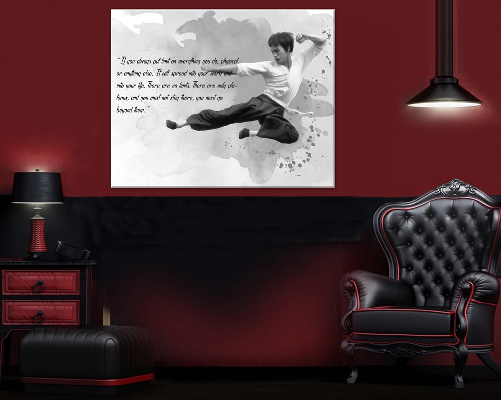 Brush Lee Kanvas Tablo