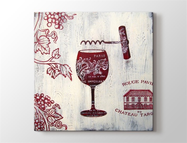 Kadeh Figürlü Kanvas Tablo